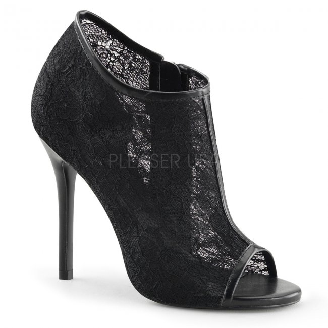 černé dámské společenské sandálky Amuse-56-blc - Velikost 46