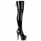 kozačky na platformě Pleaser Adore-3063-b - Velikost 36