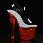 průhledné svítící dámské sandály na platformě Flashdance-708ch-cshg